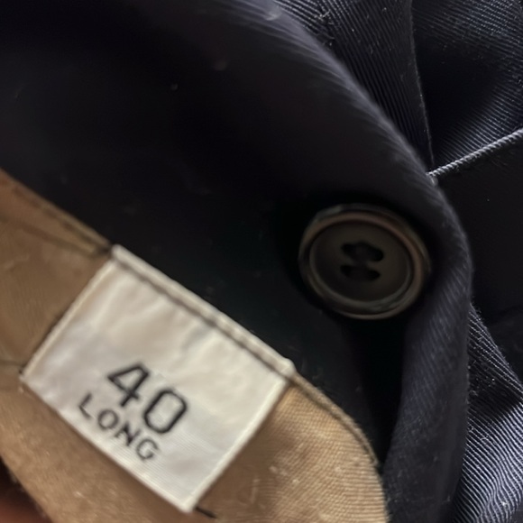 BURBERRY’S of London Men's Navy Blue Trench Coat - Picture 15 of 16